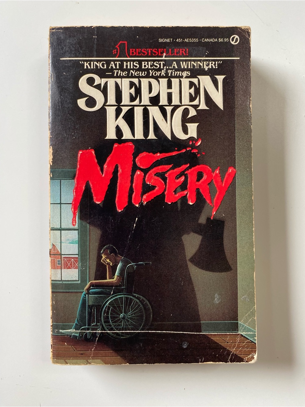Stephen King MISERY (Paperback, 1988) Rare Romance Insert Included